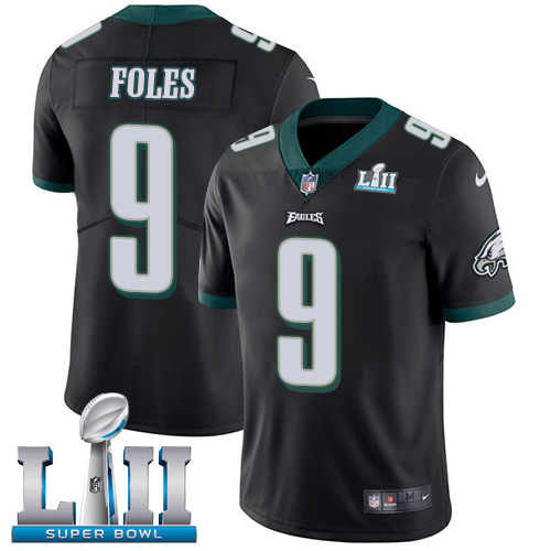 Nike Eagles 9 Nick Foles Black 2018 Super Bowl LII Youth Vapor Untouchable Player Limited Jersey - Click Image to Close