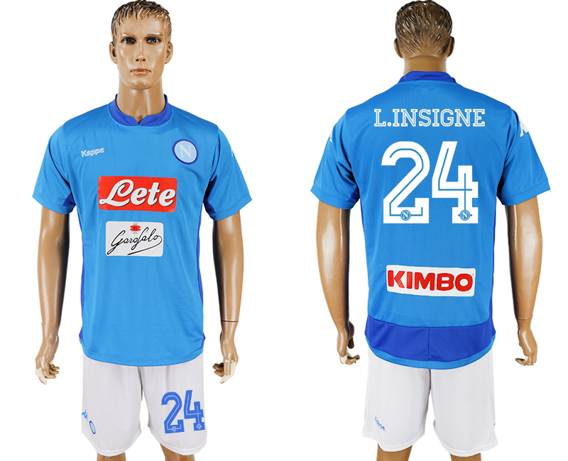2017-18 Naples 24 L.INSIGNE Home Soccer Jersey
