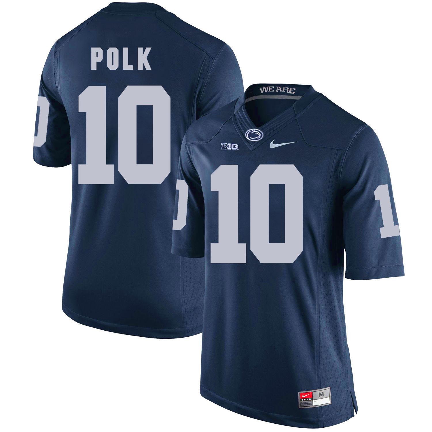 Penn State Nittany Lions 10 Brandon Polk Navy College Football Jersey - Click Image to Close
