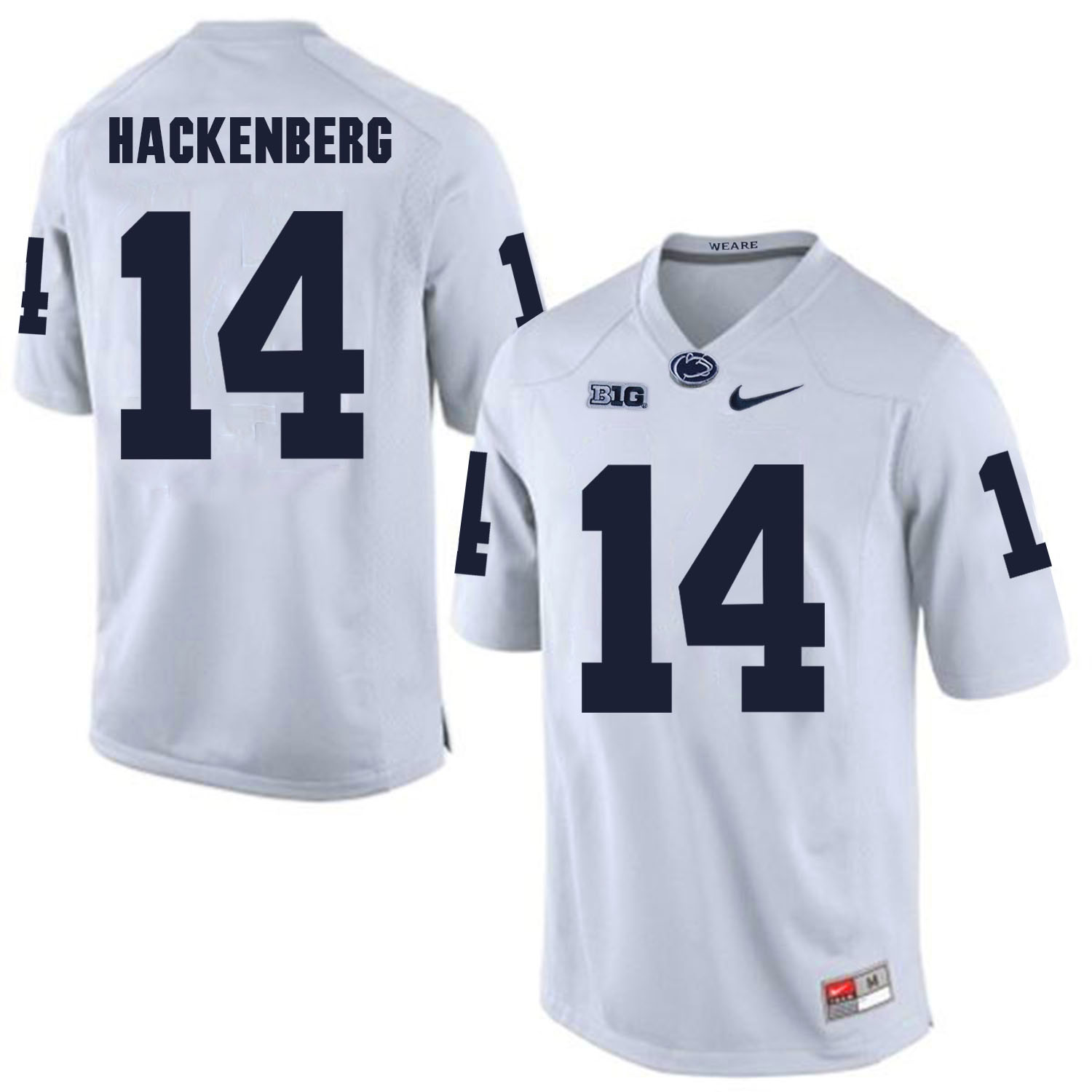 Penn State Nittany Lions 14 Christian Hackenberg White College Football Jersey