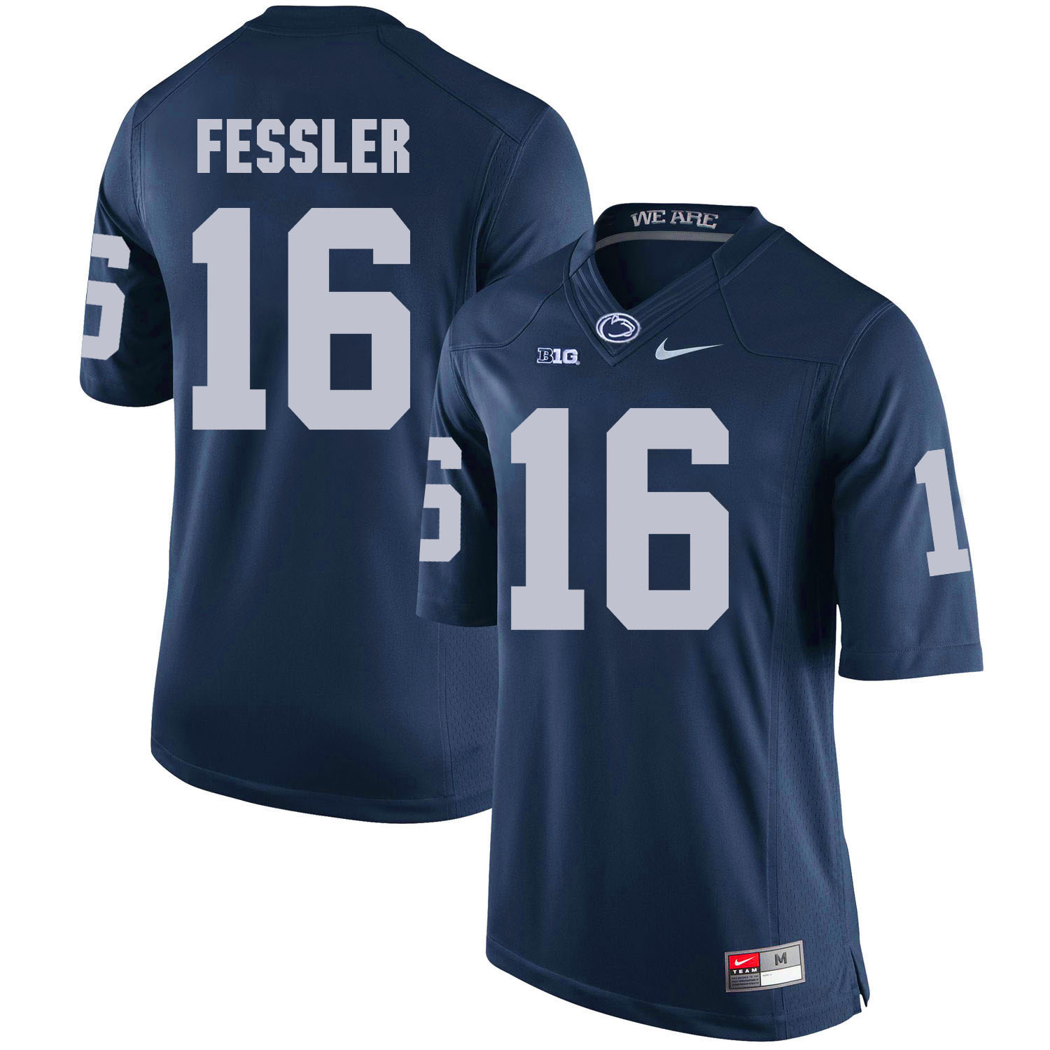 Penn State Nittany Lions 16 Billy Fessler Navy College Football Jersey