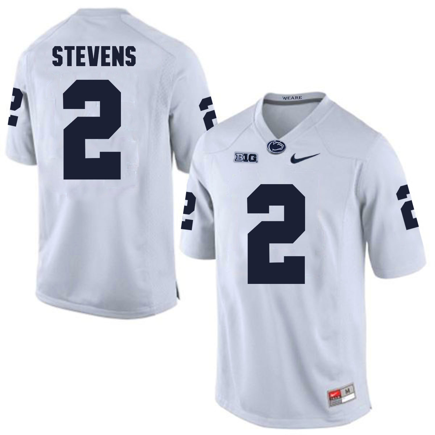 Penn State Nittany Lions 2 Tommy Stevens White College Football Jersey - Click Image to Close