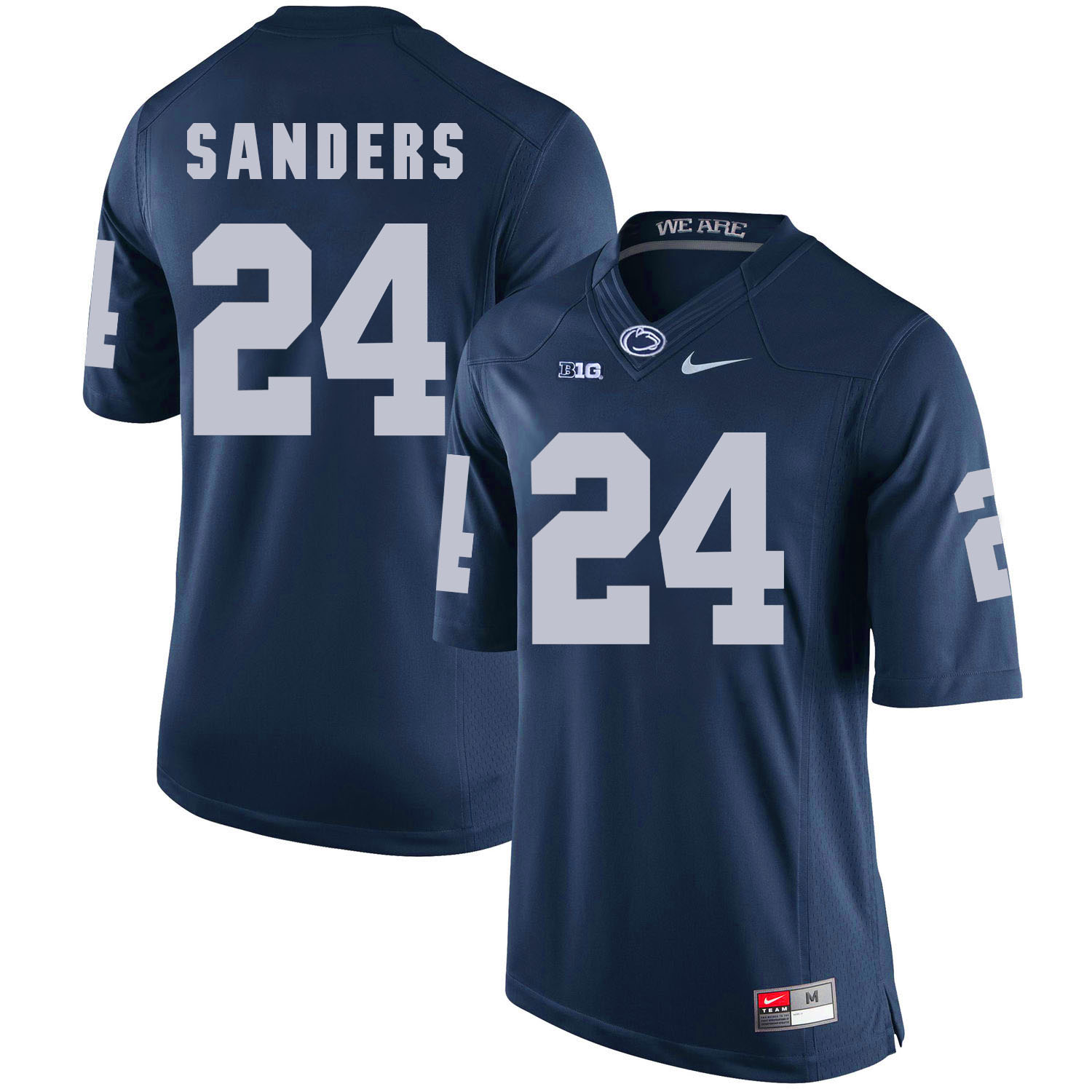 Penn State Nittany Lions 24 Miles Sanders Navy College Football Jersey