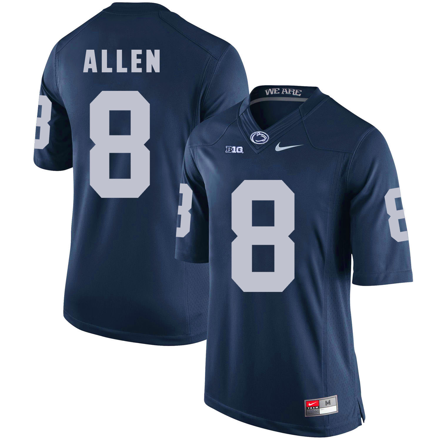 Penn State Nittany Lions 8 Mark Allen Navy College Football Jersey - Click Image to Close