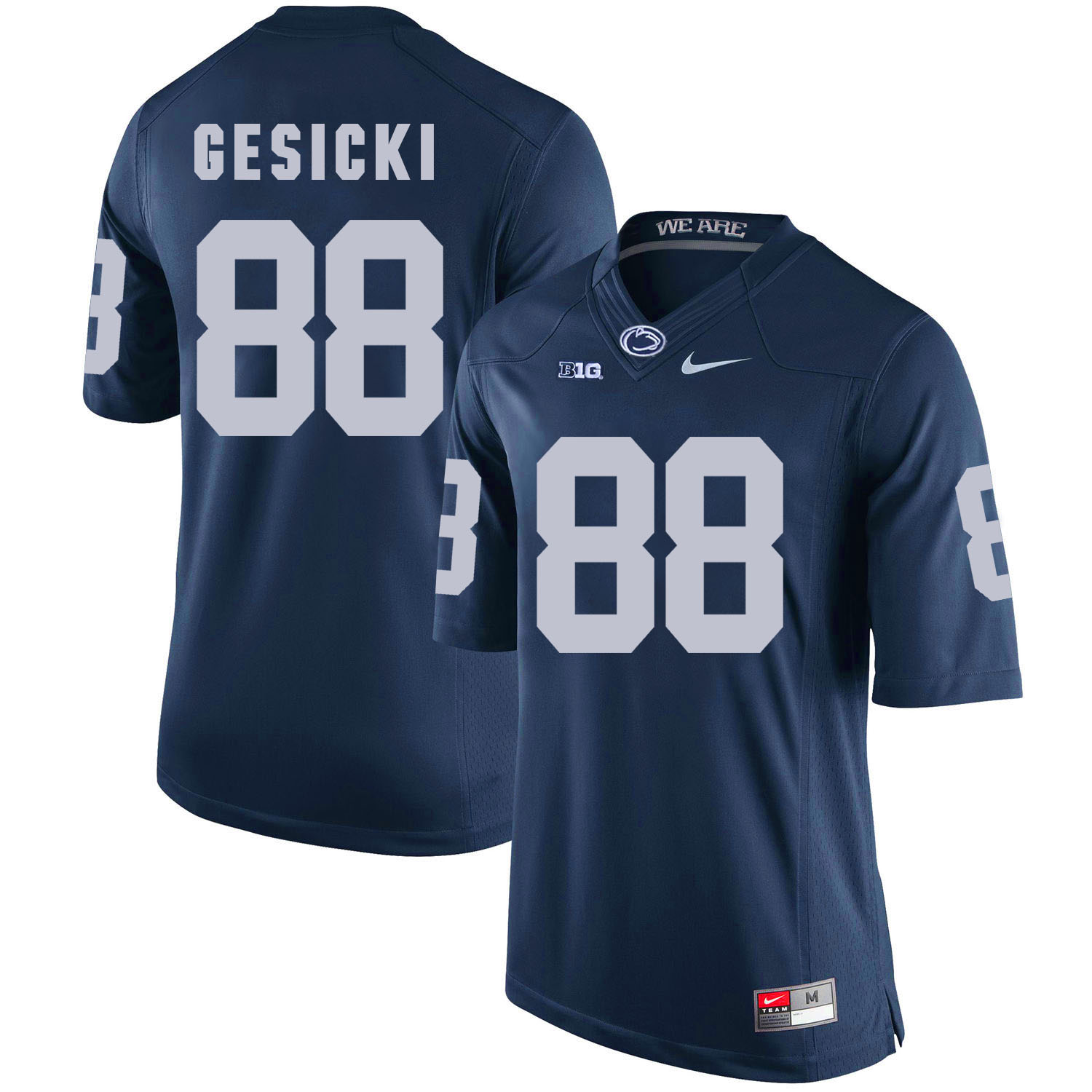 Penn State Nittany Lions 88 Mike Gesicki Navy College Football Jersey - Click Image to Close