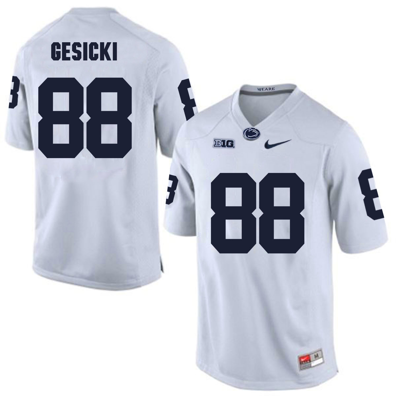 Penn State Nittany Lions 88 Mike Gesicki White College Football Jersey