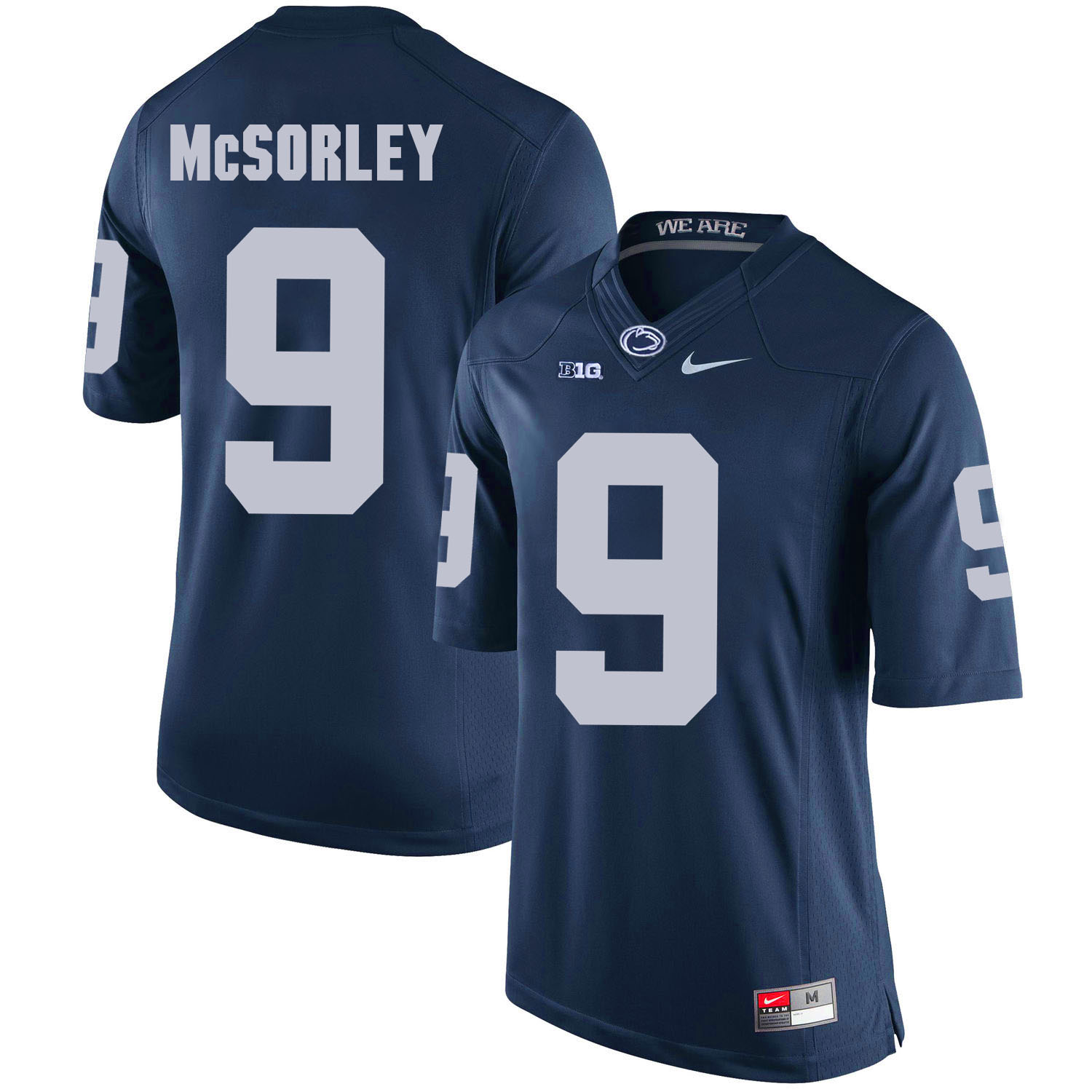 Penn State Nittany Lions 9 Trace McSorley Navy College Football Jersey - Click Image to Close