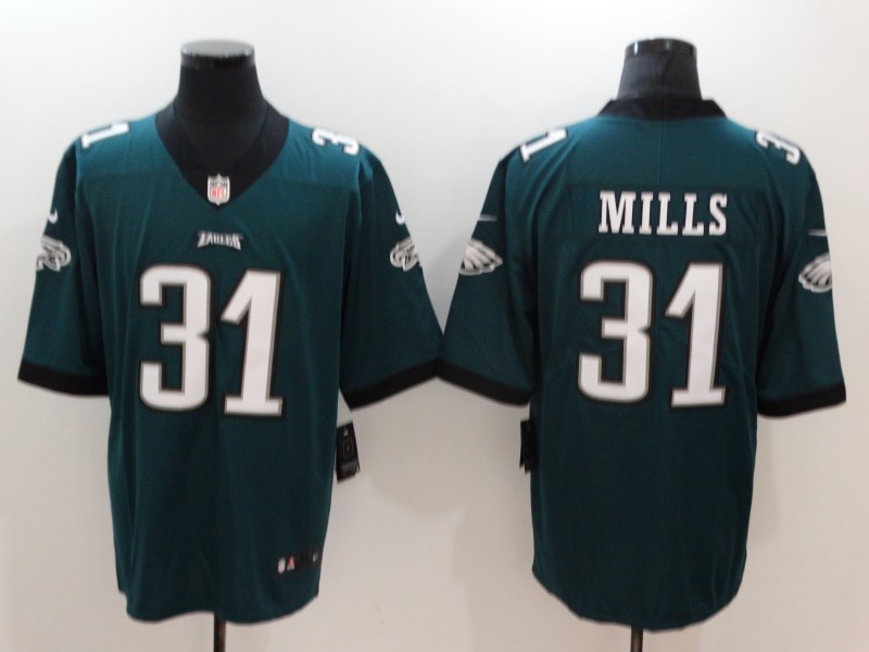 Nike Eagles 31 Jalen Mills Green Youth Vapor Untouchable Player Limited Jersey