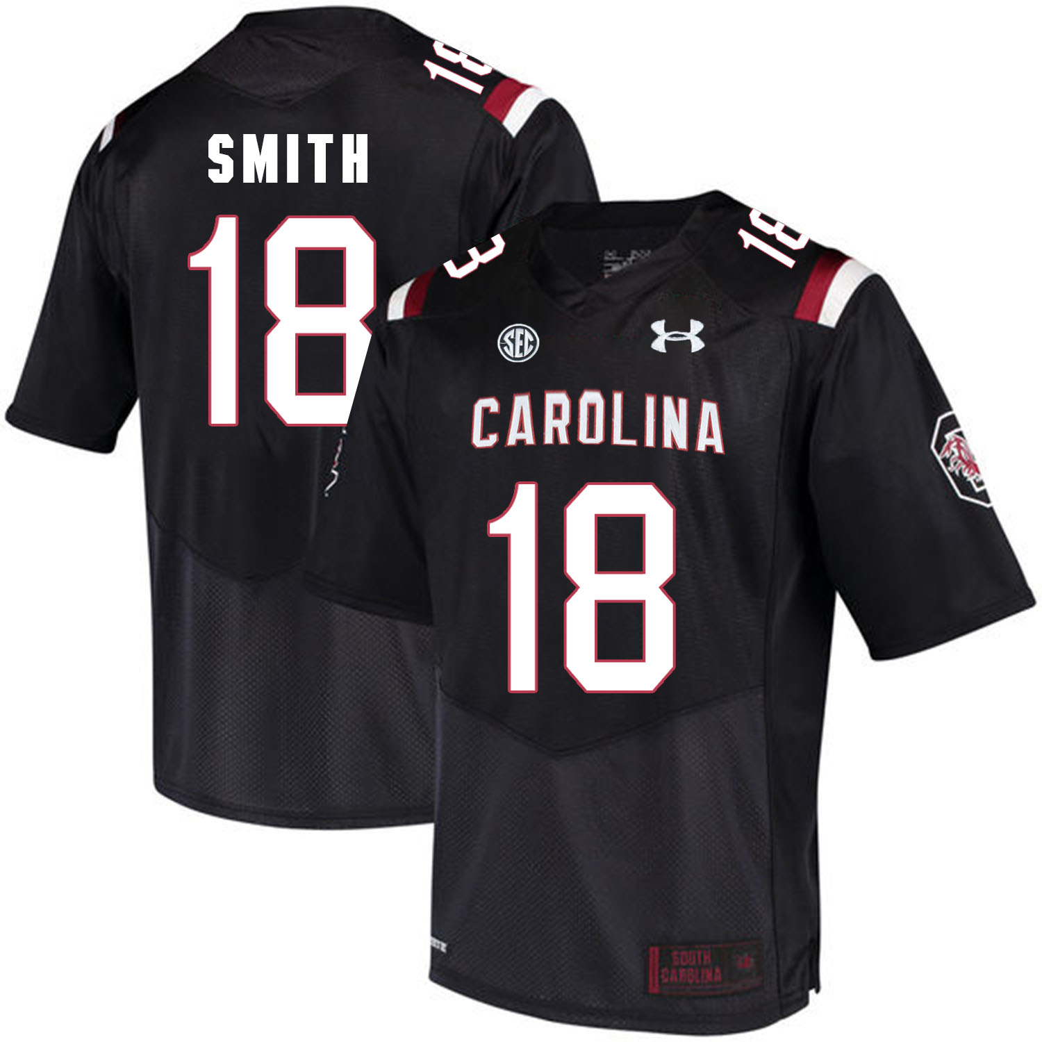 South Carolina Gamecocks 18 OrTre Smith Black College Football Jersey