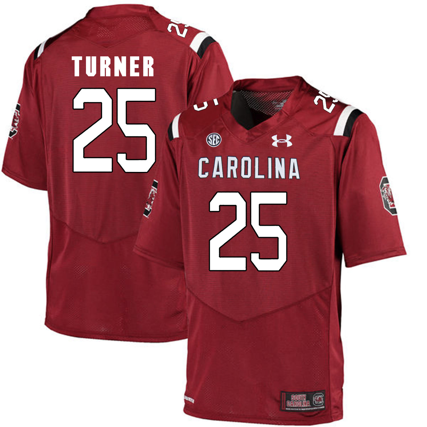 South Carolina Gamecocks 25 A.J. Turner Red College Football Jersey