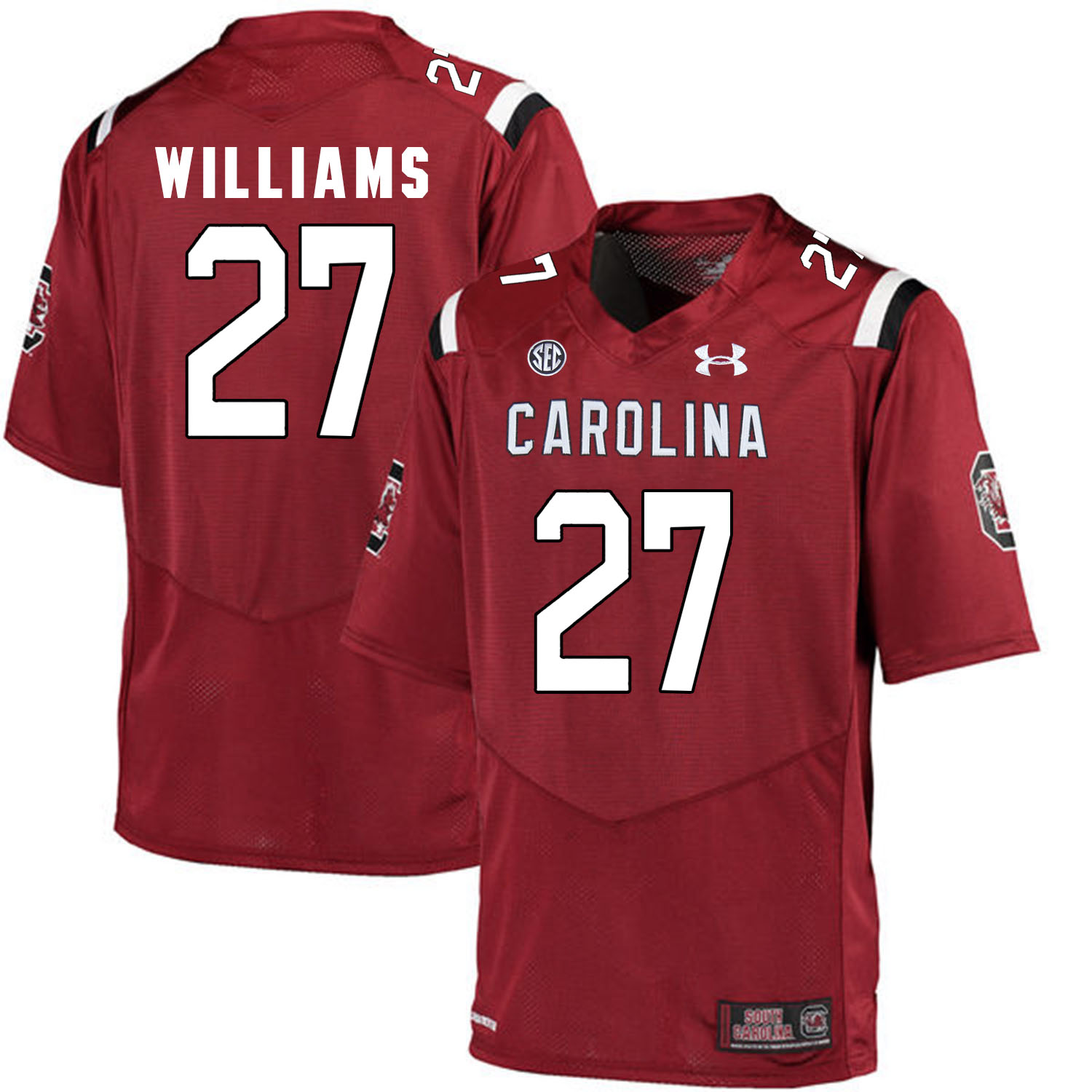 South Carolina Gamecocks 27 Ty'Son Williams Red College Football Jersey - Click Image to Close