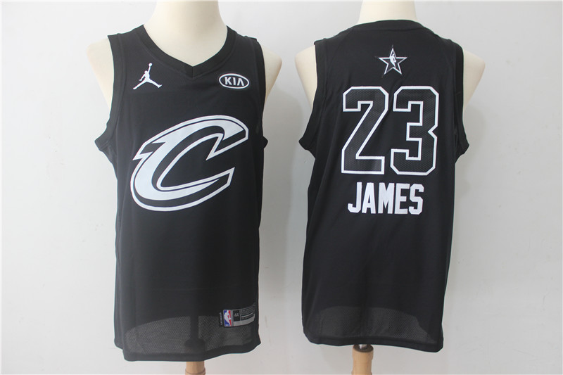 Cavaliers 23 Lebron James Black 2018 All-Star Game Swingman Jersey - Click Image to Close