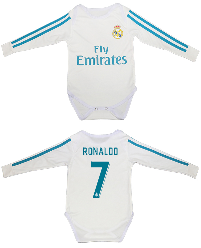 2017-18 Real Madrid 7 RONALDO Home Toddler Soccer Jersey