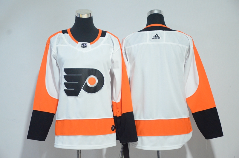 Flyers Blank White Youth Adidas Jersey - Click Image to Close