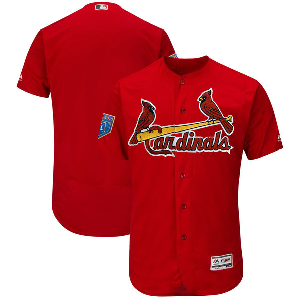 Cardinals Blank Red 2018 Spring Training Flexbase Jersey - Click Image to Close