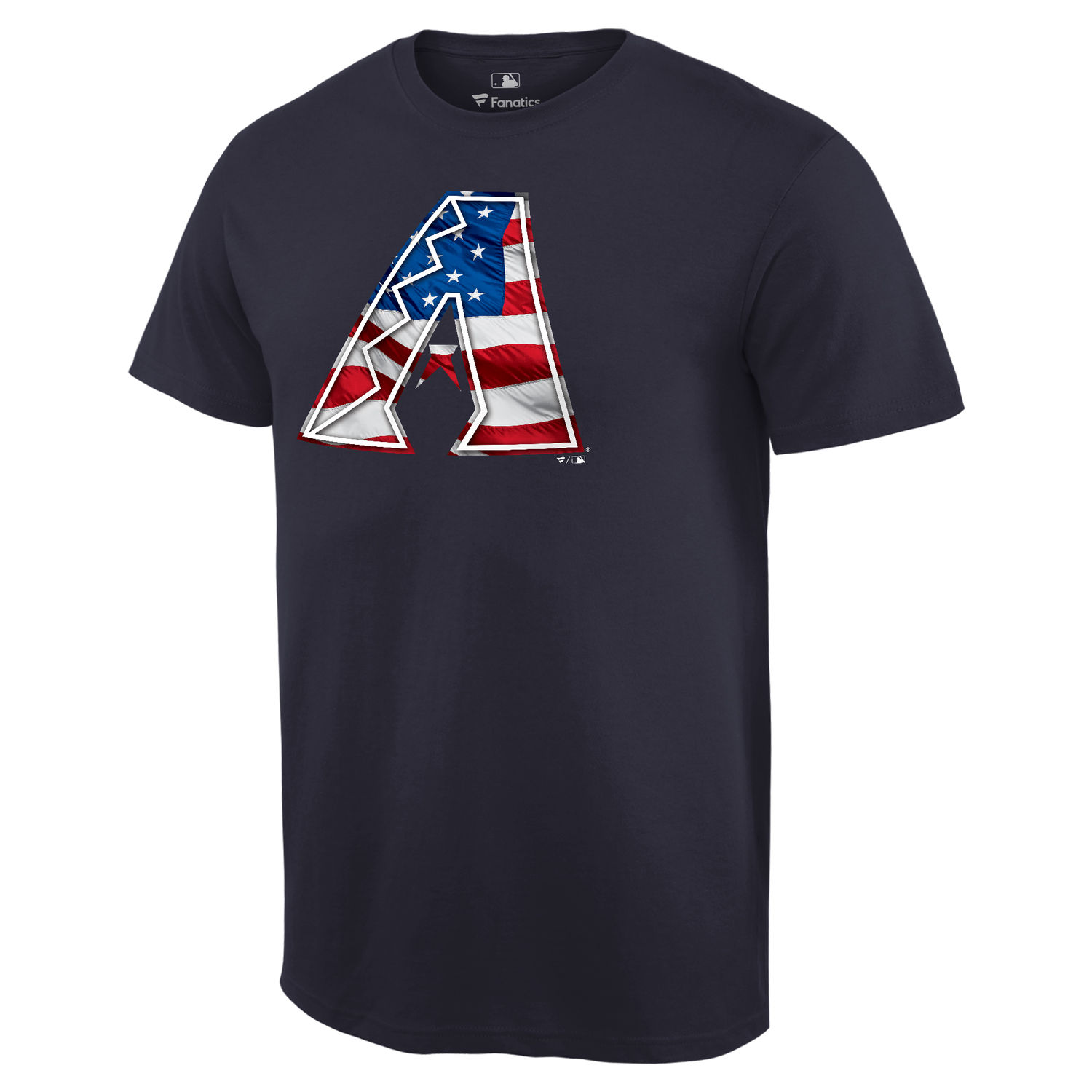 Men's Arizona Diamondbacks Navy Banner Wave T Shirt
