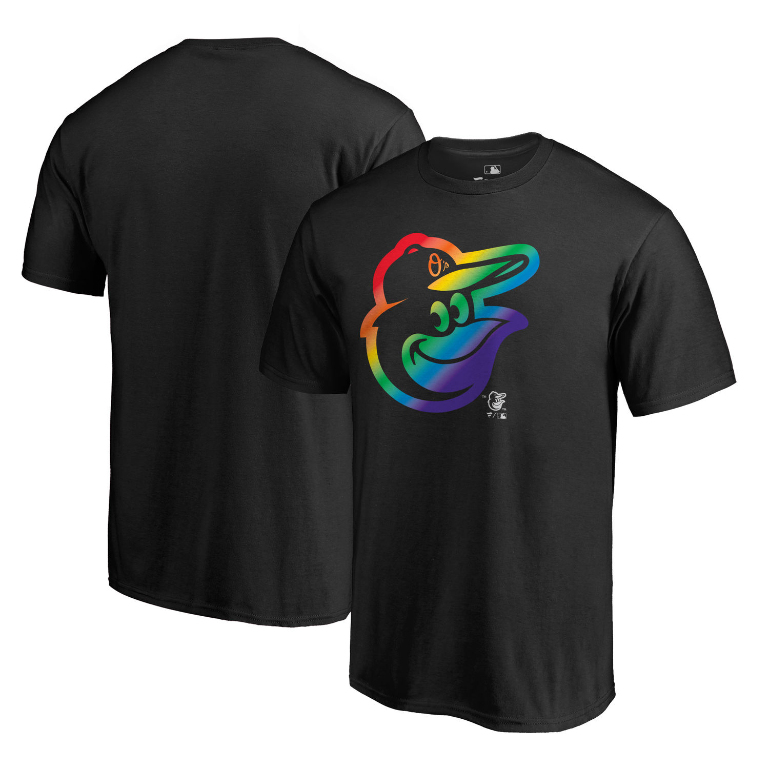 Men's Baltimore Orioles Fanatics Branded Pride Black T Shirt