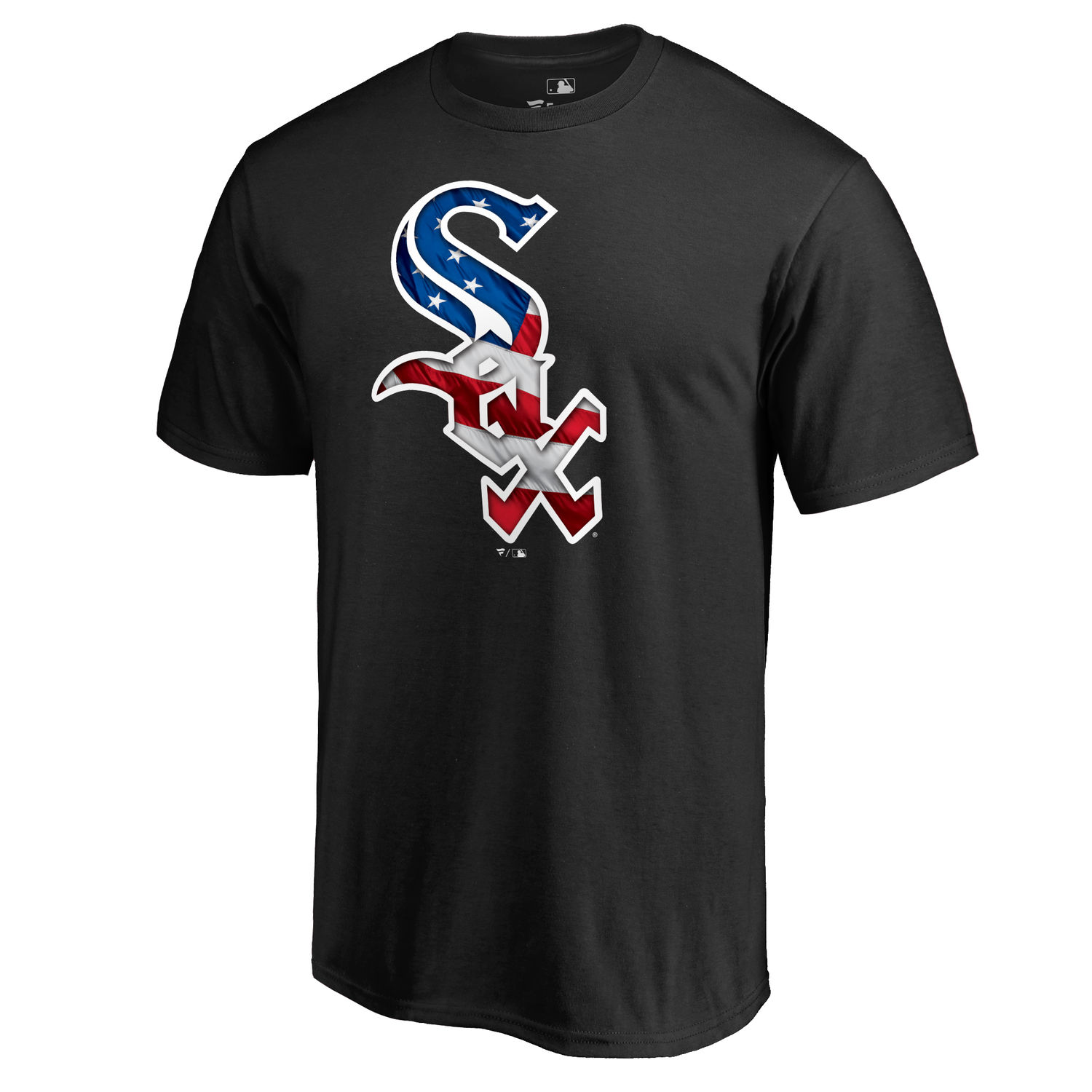 Men's Chicago White Sox Black Banner Wave II T Shirt