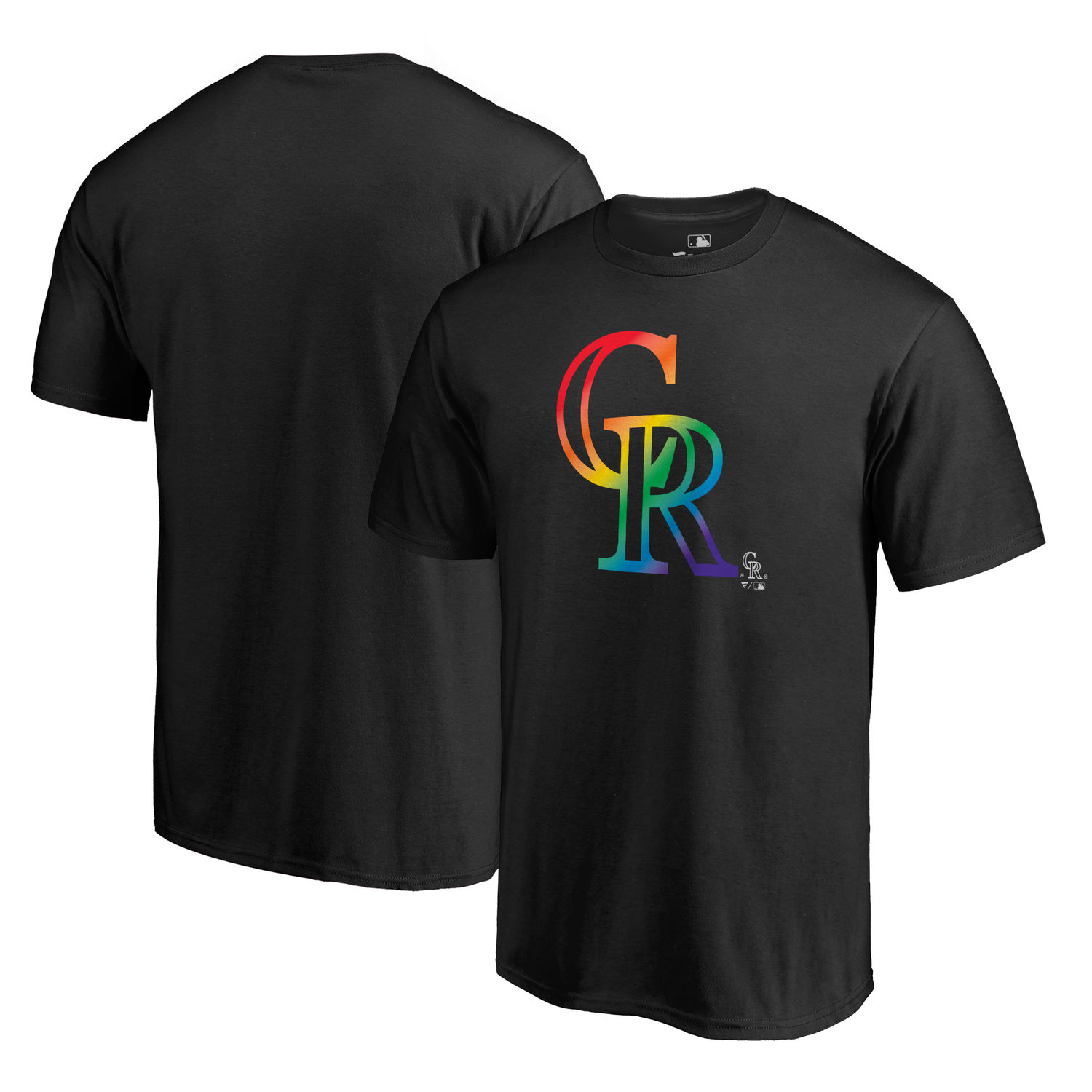 Men's Colorado Rockies Fanatics Branded Pride Black T Shirt