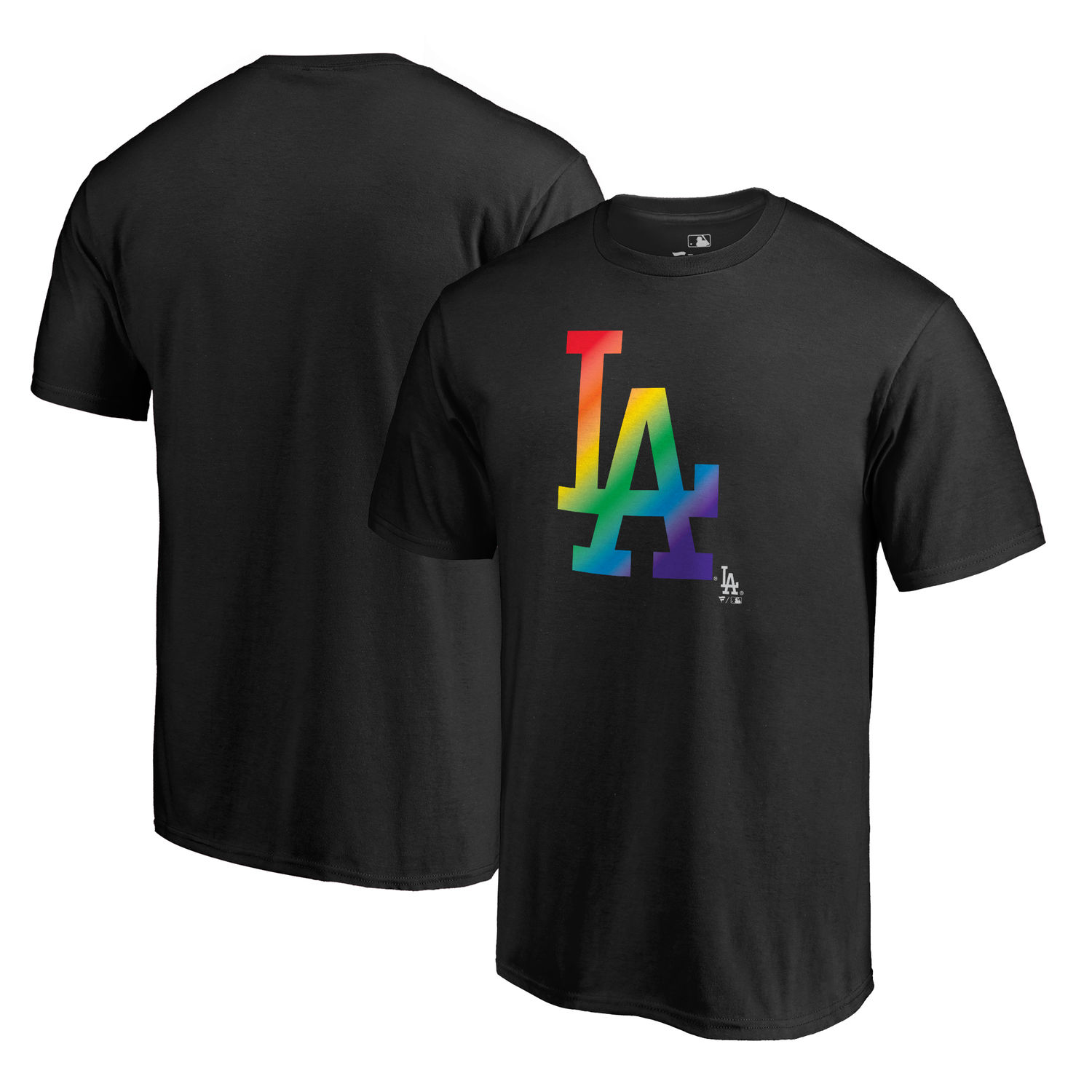 Men's Los Angeles Dodgers Fanatics Branded Pride Black T Shirt