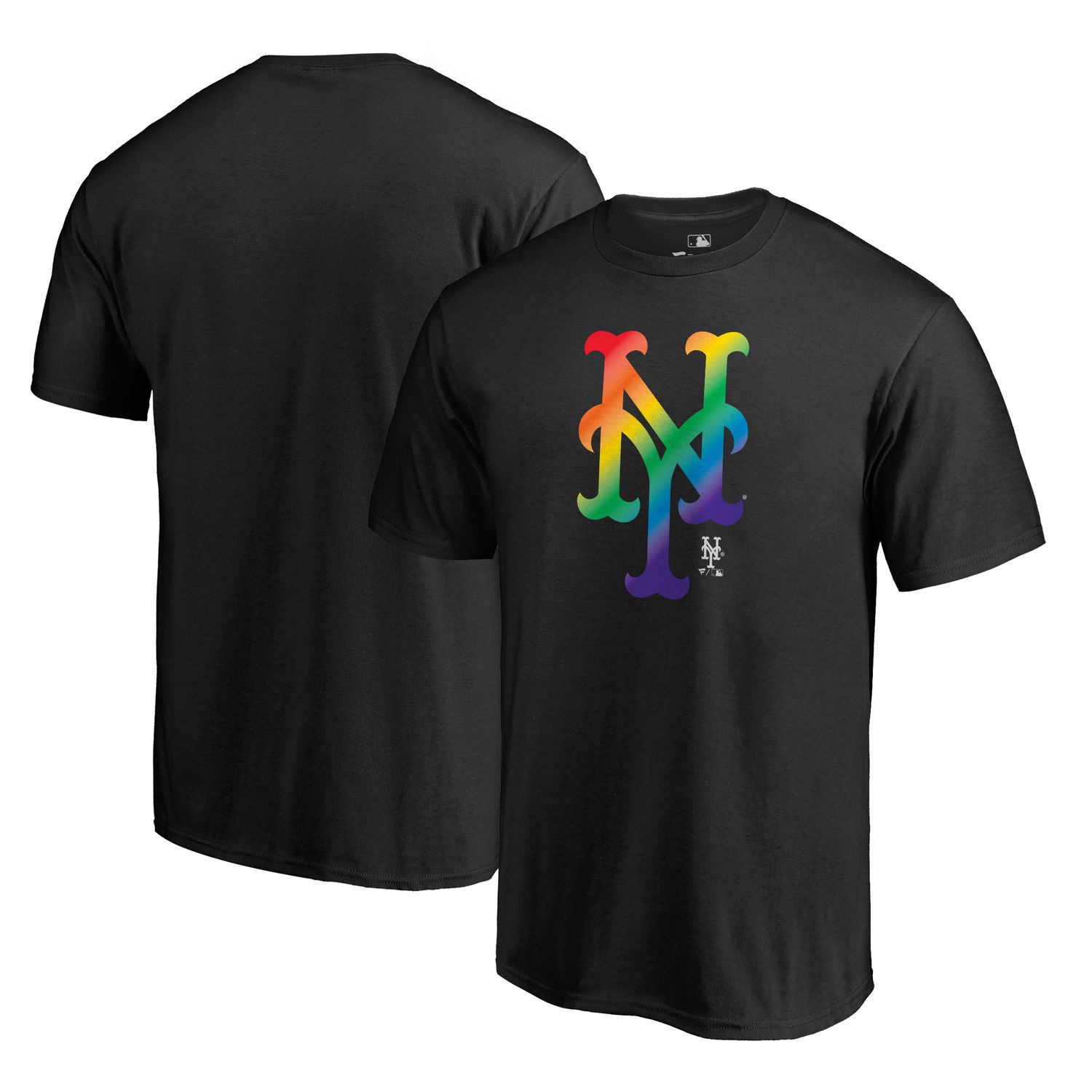 Men's New York Mets Fanatics Branded Pride Black T Shirt