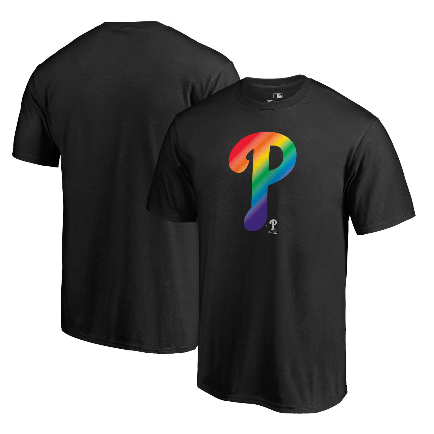 Men's Philadelphia Phillies Fanatics Branded Pride Black T Shirt