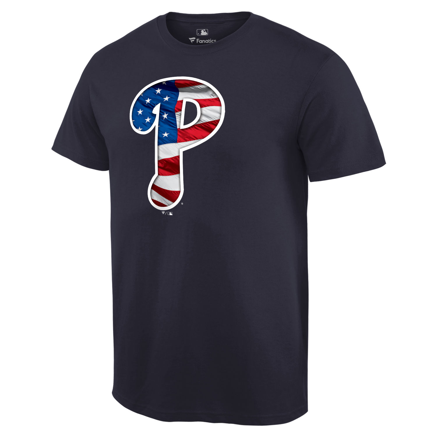 Men's Philadelphia Phillies Navy Banner Wave T Shirt