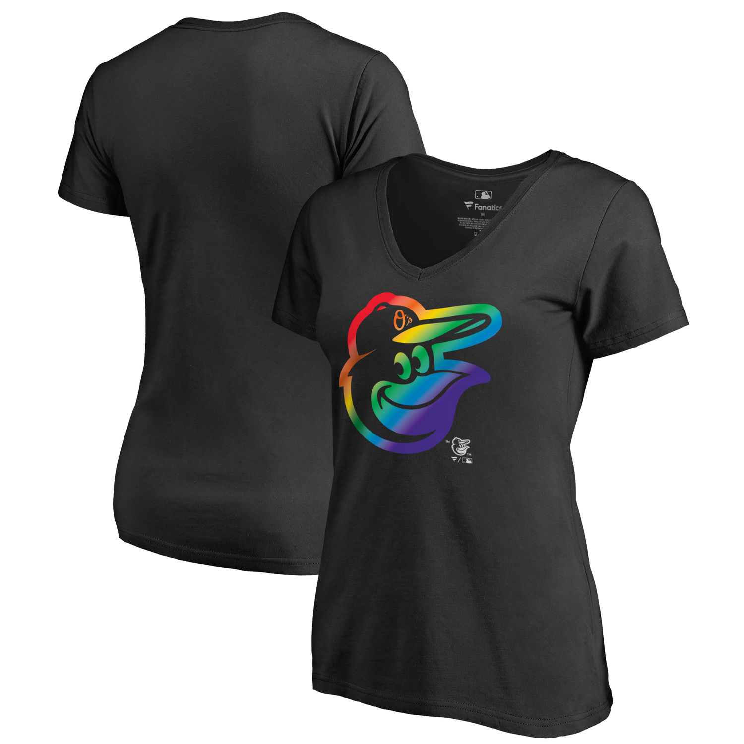 Women's Baltimore Orioles Fanatics Branded Pride Black T Shirt