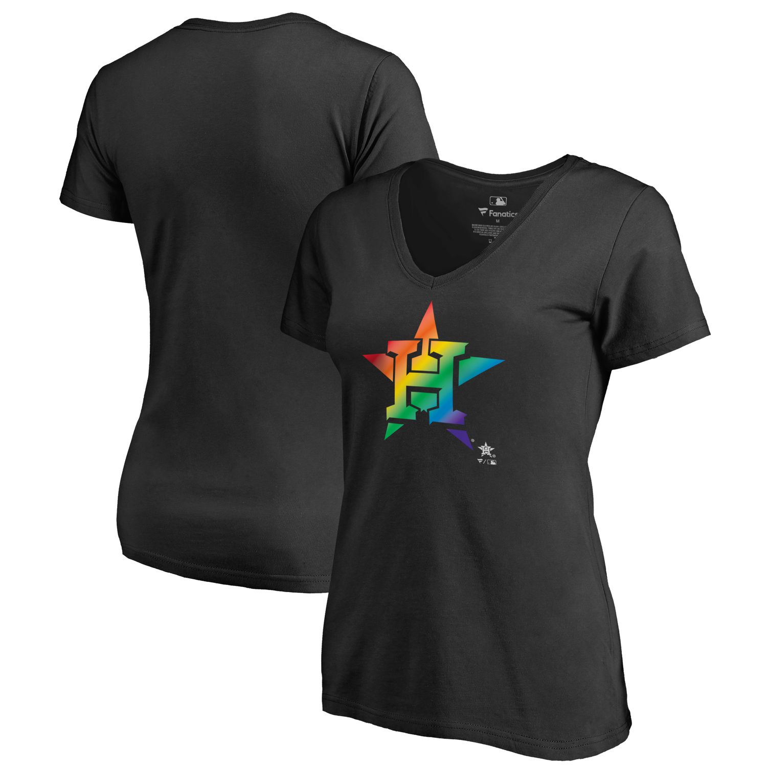 Women's Houston Astros Fanatics Branded Pride Black T Shirt