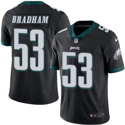 Nike Eagles 53 Nigel Bradham Black Youth Vapor Untouchable Player Limited Jersey