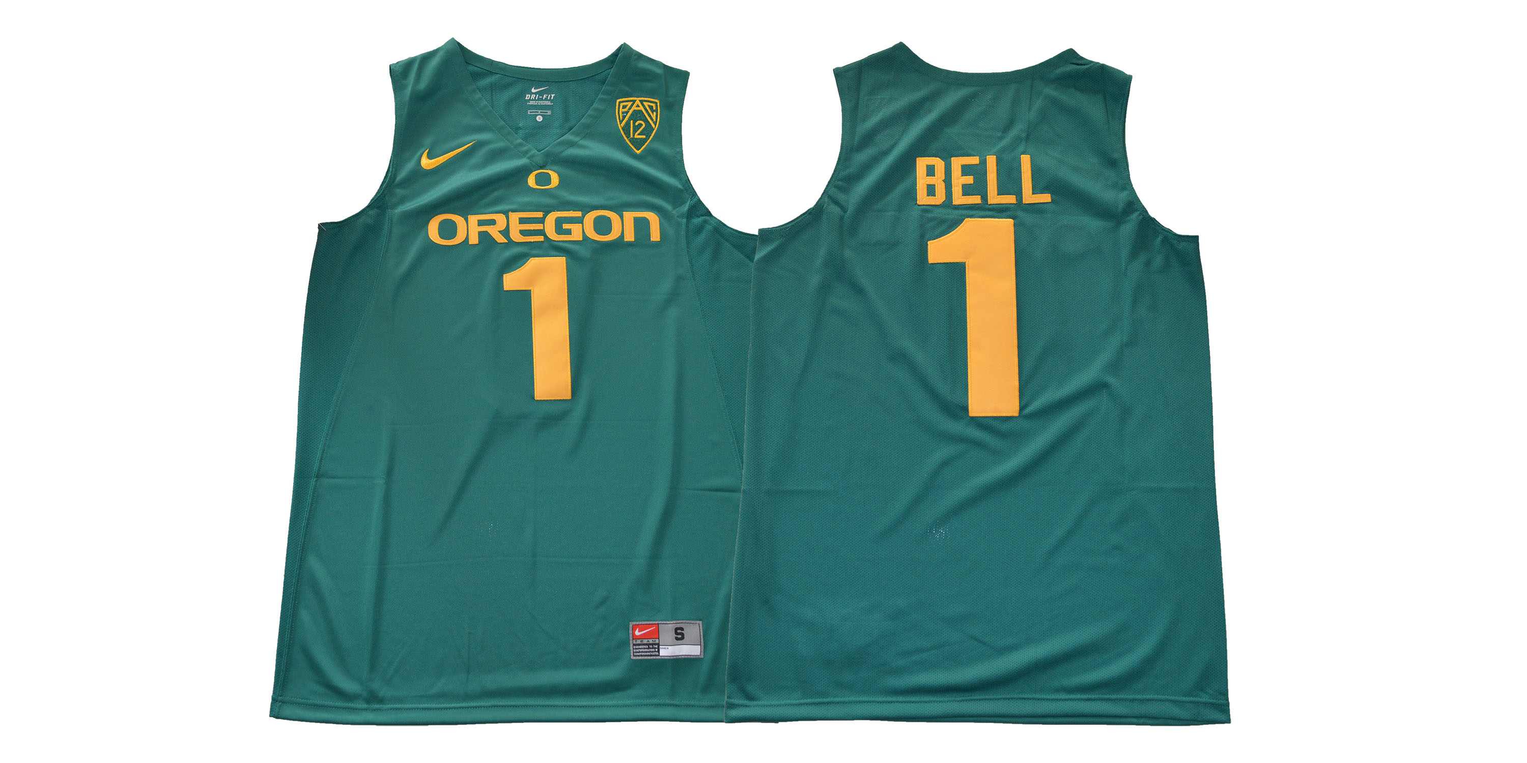 Oregon Ducks 1 Jordan Bell Dark Green College Basketball Jersey