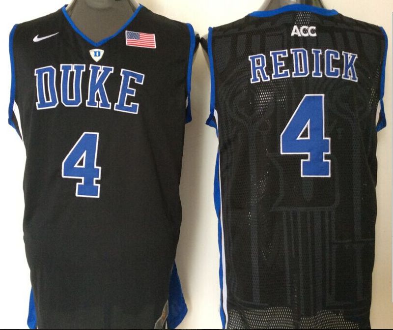 Duke Blue Devils 4 J.J. Redick Black College Basketball Jersey