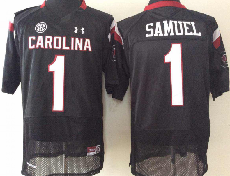 South Carolina Gamecocks 1 Gamecock Samuel Black College Football Jersey