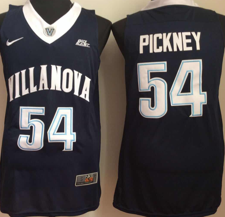 Villanova Wildcats 54 Ed Pinckney Navy College Basketball Jersey