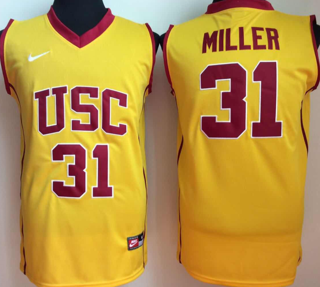 USC Trojans 31 Cheryl Miller Yellow College Basketball Jersey