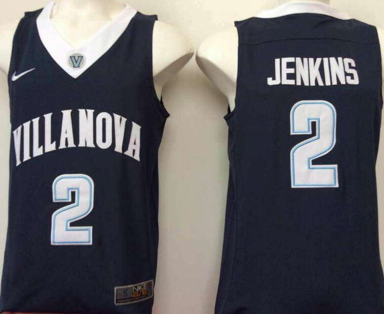 Villanova Wildcats 2 Kris Jenkins Navy College Basketball Jersey