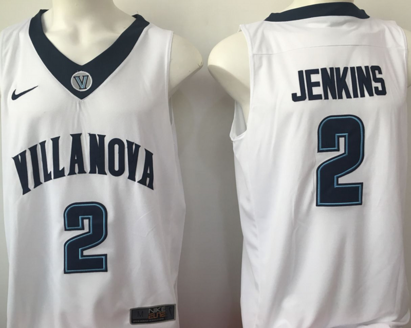 Villanova Wildcats 2 Kris Jenkins White College Basketball Jersey