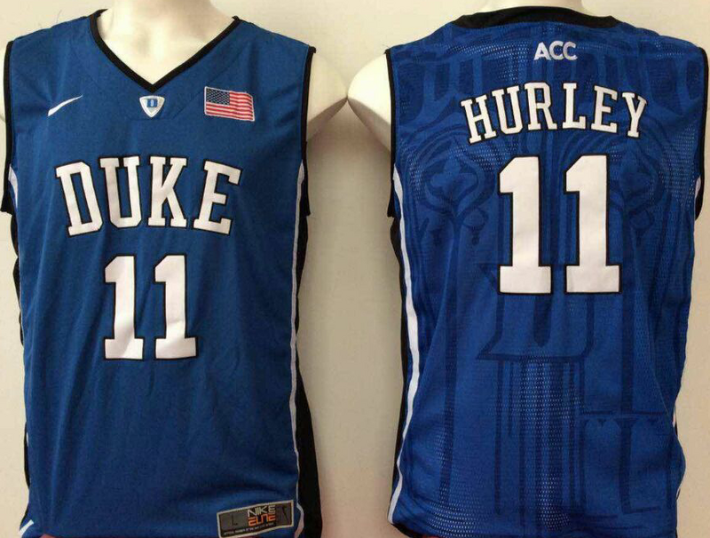 Duke Blue Devils 11 Bobby Hurley Blue College Basketball Elite Jersey