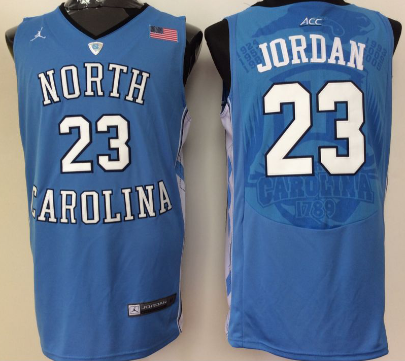 North Carolina Tar Heels 23 Michael Jordan Blue College Basketball Jersey
