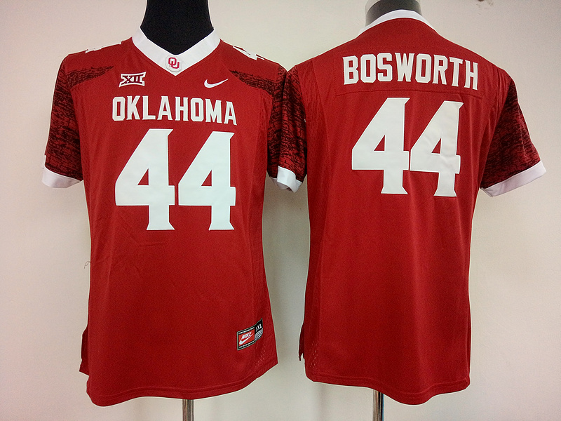 Oklahoma Sooners 44 Brian Bosworth Red College Football Jersey