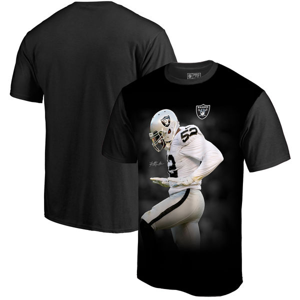 Oakland Raiders Khalil Mack NFL Pro Line by Fanatics Branded NFL Player Sublimated Graphic T Shirt Black
