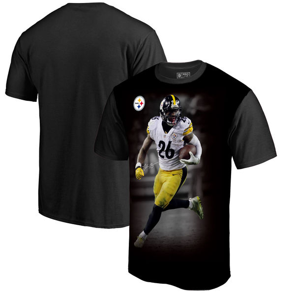 Pittsburgh Steelers Le'Veon Bell NFL Pro Line by Fanatics Branded NFL Player Sublimated Graphic T Shirt Black
