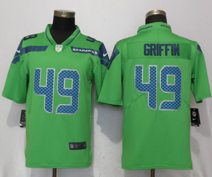 Nike Seahawks 49 Shaquem Griffin Green Vapor Untouchable Limited Jersey