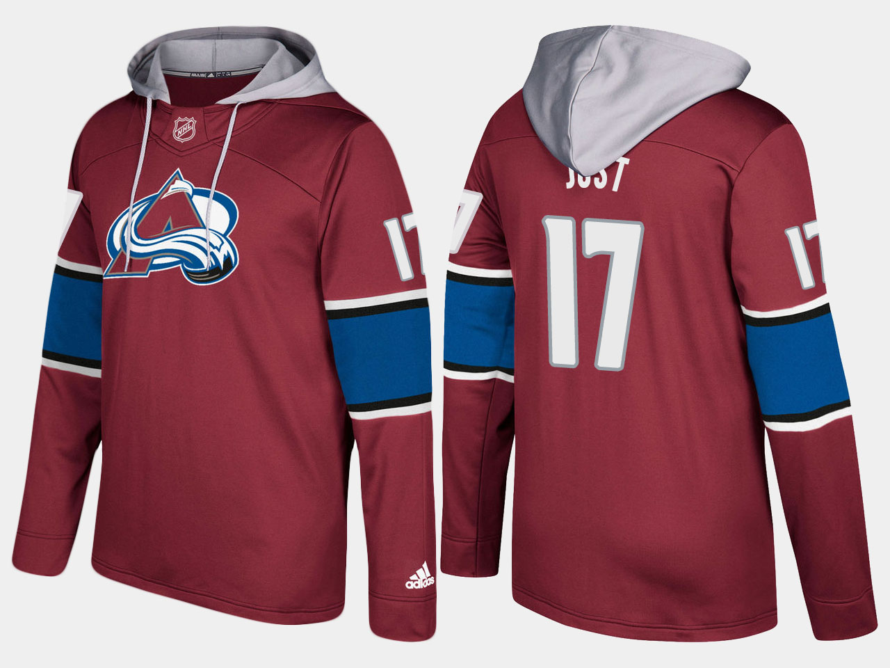 Nike Avalanche 17 Tyson Jost Name And Number Burgundy Hoodie