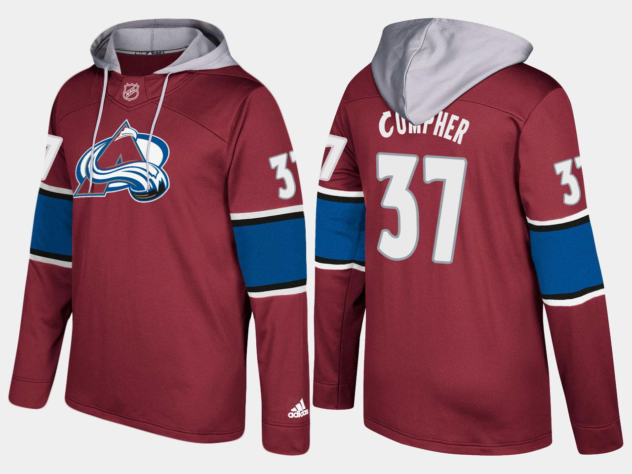 Nike Avalanche 37 J.T. Compher Name And Number Burgundy Hoodie