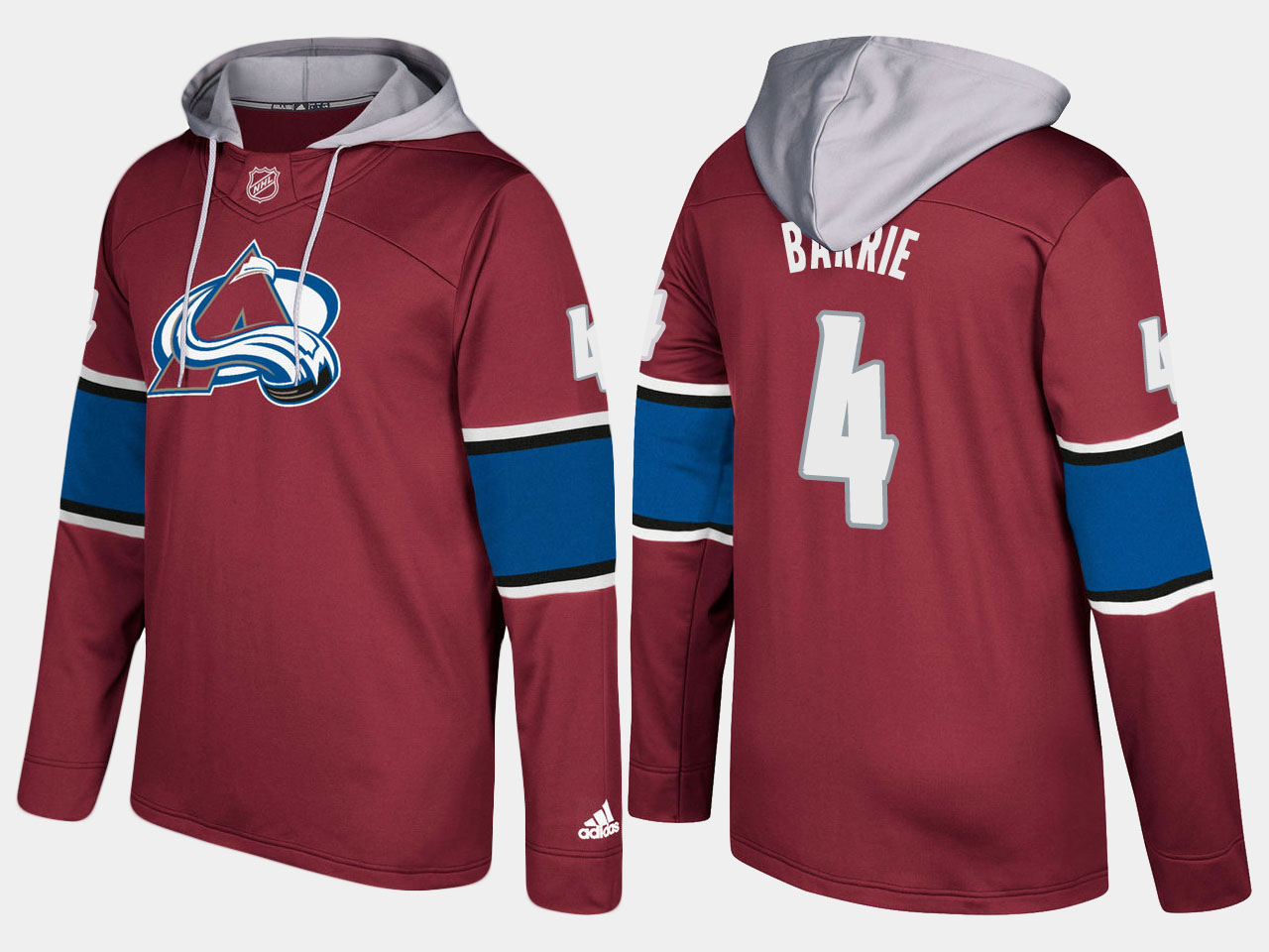 Nike Avalanche 4 Tyson Barrie Name And Number Burgundy Hoodie