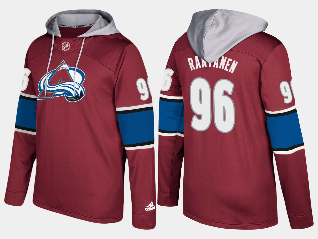 Nike Avalanche 96 Mikko Rantanen Name And Number Burgundy Hoodie - Click Image to Close