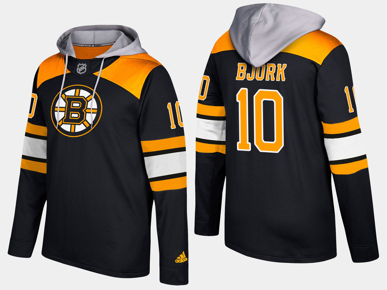 Nike Bruins 10 Anders Bjork Name And Number Black Hoodie