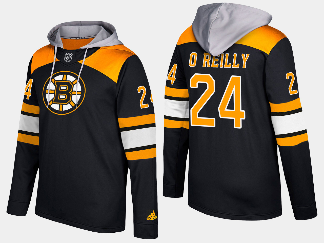 Nike Bruins 24 Terry O'Reilly Retired Black Name And Number Hoodie