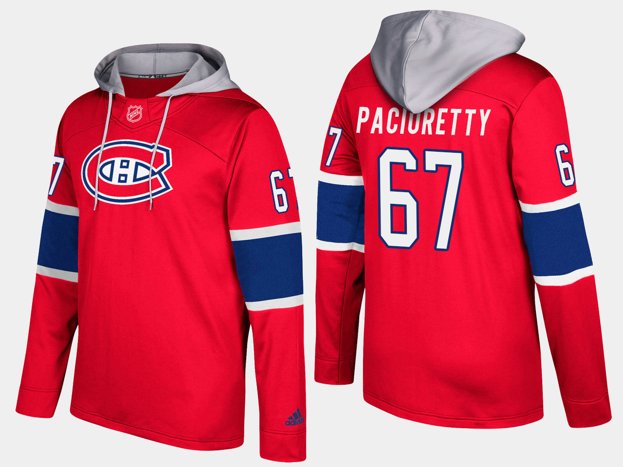 Nike Canadiens 67 Max Pacioretty Name And Number Red Hoodie